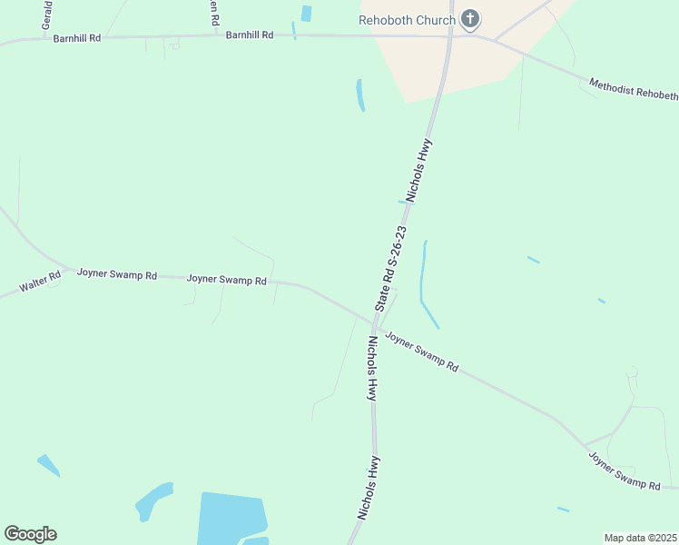 map of restaurants, bars, coffee shops, grocery stores, and more near 3837 South Nichols Highway in Galivants Ferry