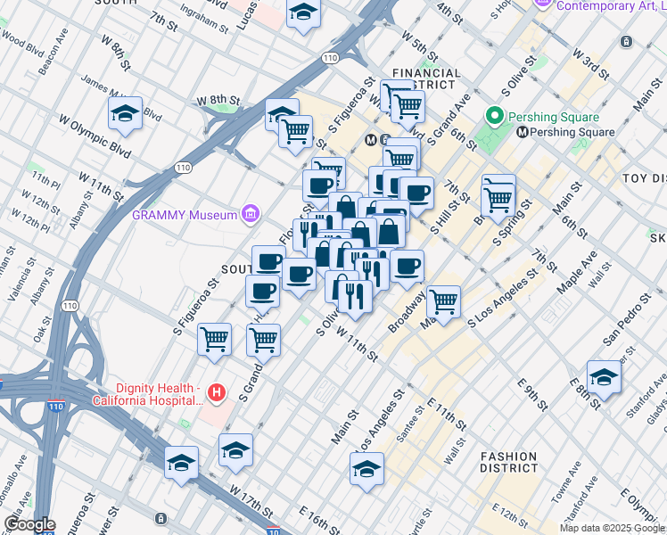 W Olympic Blvd & S Grand Ave, Los Angeles CA Walk Score