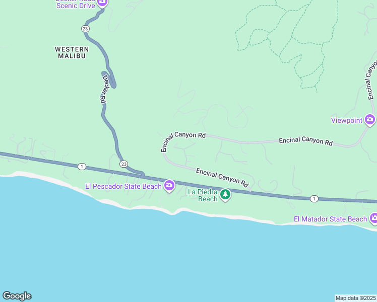 map of restaurants, bars, coffee shops, grocery stores, and more near 4732 Avenida Del Mar in Malibu