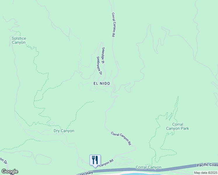 map of restaurants, bars, coffee shops, grocery stores, and more near 2958 Valmere Drive in Malibu
