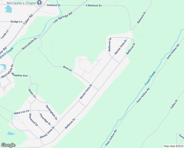 map of restaurants, bars, coffee shops, grocery stores, and more near 117 Kenwood Circle in Gadsden