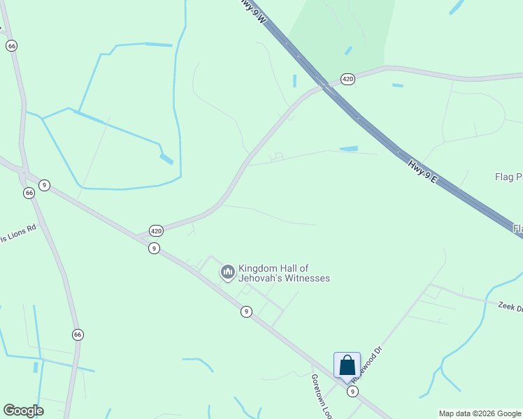 map of restaurants, bars, coffee shops, grocery stores, and more near 1601 Powell Lane in Loris