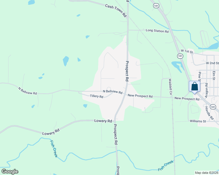 map of restaurants, bars, coffee shops, grocery stores, and more near 70 North Bellview Road in Aragon