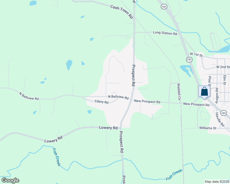 map of restaurants, bars, coffee shops, grocery stores, and more near 70 North Bellview Road in Aragon