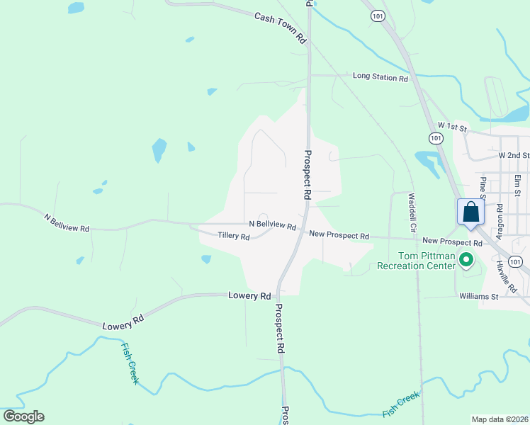 map of restaurants, bars, coffee shops, grocery stores, and more near 70 North Bellview Road in Aragon