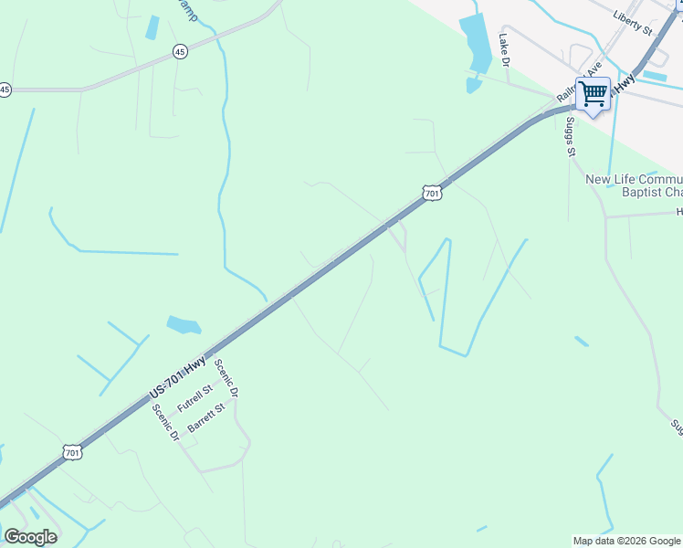 map of restaurants, bars, coffee shops, grocery stores, and more near 801 U.S. 701 in Loris