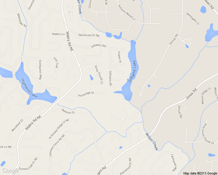 map of restaurants, bars, coffee shops, grocery stores, and more near 4676 Gilhams Road in Roswell