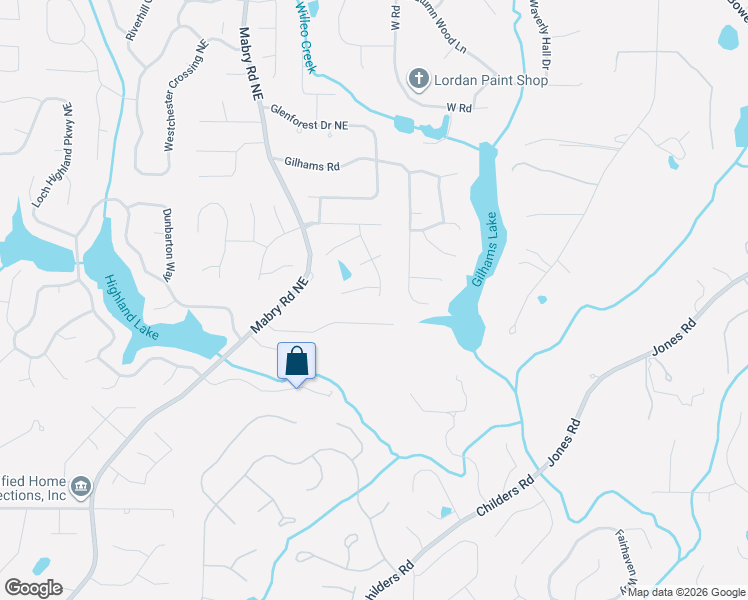 map of restaurants, bars, coffee shops, grocery stores, and more near 4035 Song Thrush Court in Roswell