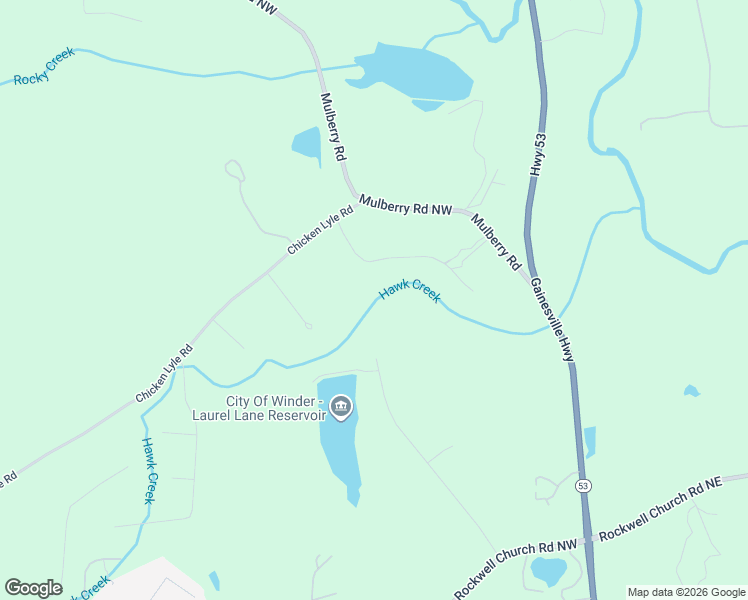 map of restaurants, bars, coffee shops, grocery stores, and more near 991 Mulberry Trail in Winder