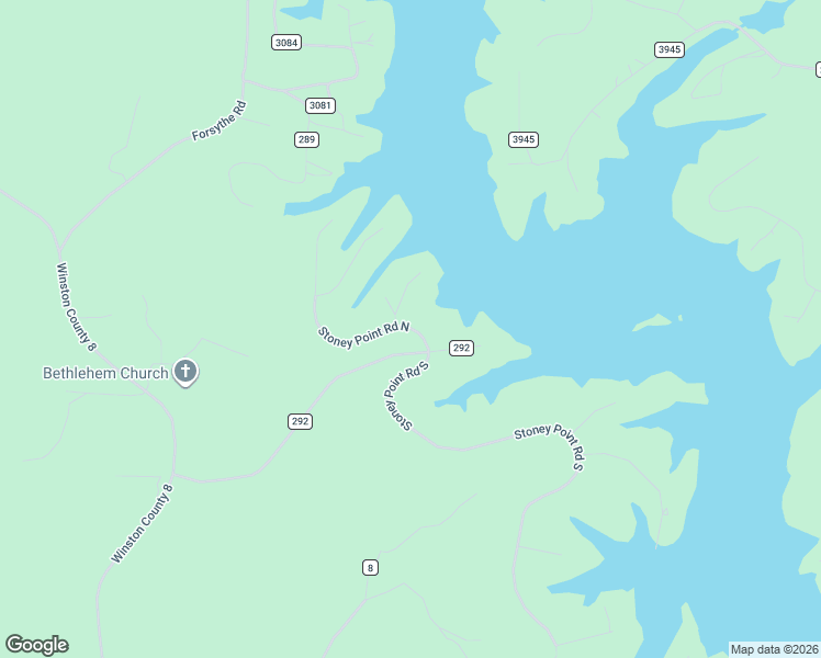 map of restaurants, bars, coffee shops, grocery stores, and more near 2-98 Stoney Point Road North in Double Springs