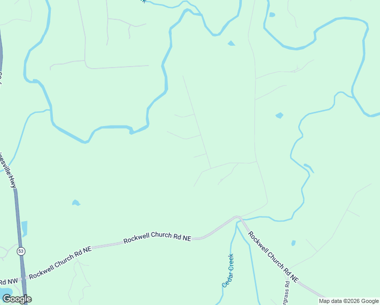 map of restaurants, bars, coffee shops, grocery stores, and more near 257 Galaxy Way in Winder