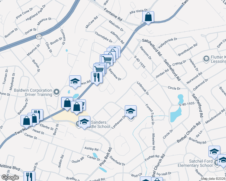 map of restaurants, bars, coffee shops, grocery stores, and more near 68 Hutto Court in Columbia