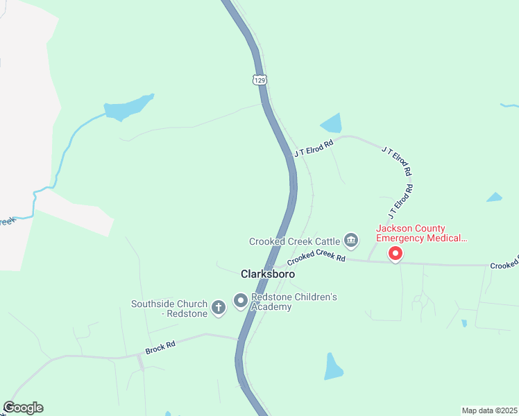map of restaurants, bars, coffee shops, grocery stores, and more near 7790 Jefferson Road in Athens