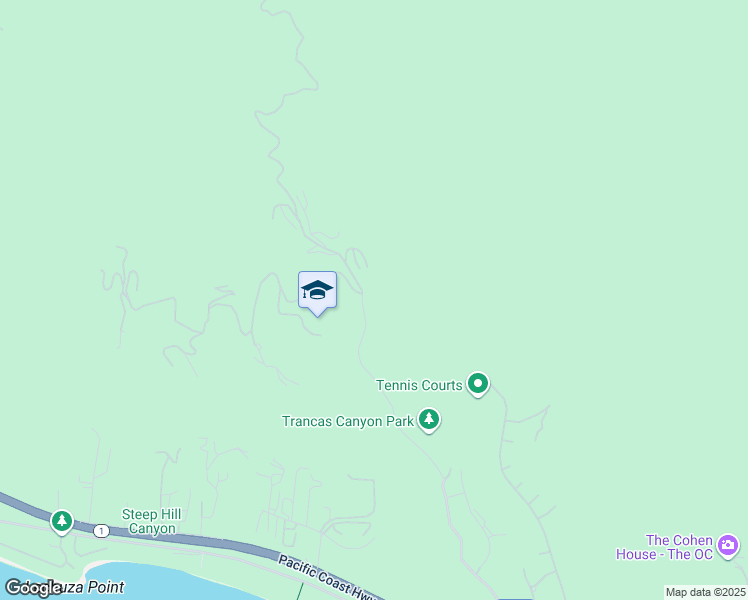 map of restaurants, bars, coffee shops, grocery stores, and more near 5800 Trancas Canyon Road in Malibu