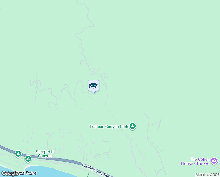 map of restaurants, bars, coffee shops, grocery stores, and more near 5800 Trancas Canyon Road in Malibu