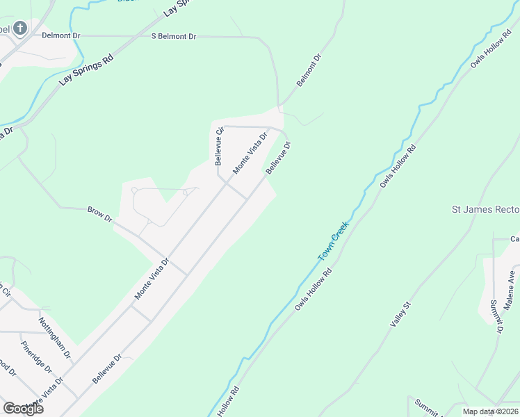 map of restaurants, bars, coffee shops, grocery stores, and more near 1431 Bellevue Drive in Gadsden