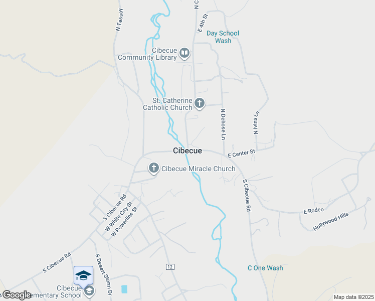 map of restaurants, bars, coffee shops, grocery stores, and more near in Cibecue