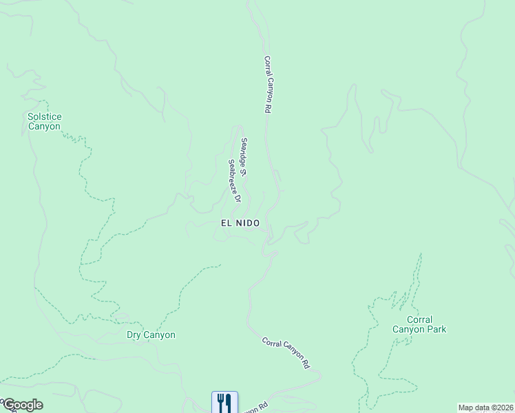 map of restaurants, bars, coffee shops, grocery stores, and more near 2919 Valmere Drive in Malibu