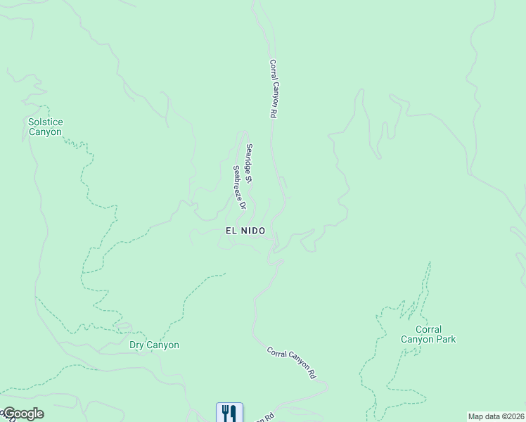 map of restaurants, bars, coffee shops, grocery stores, and more near 2915 Valmere Drive in Malibu