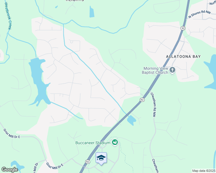 map of restaurants, bars, coffee shops, grocery stores, and more near 3774 Seasons Drive North West in Acworth