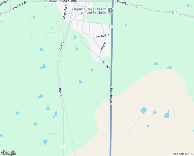map of restaurants, bars, coffee shops, grocery stores, and more near 955 County Road 173 in Oakland
