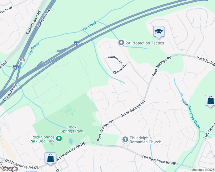 map of restaurants, bars, coffee shops, grocery stores, and more near 3014 Volland Grove Trail in Lawrenceville