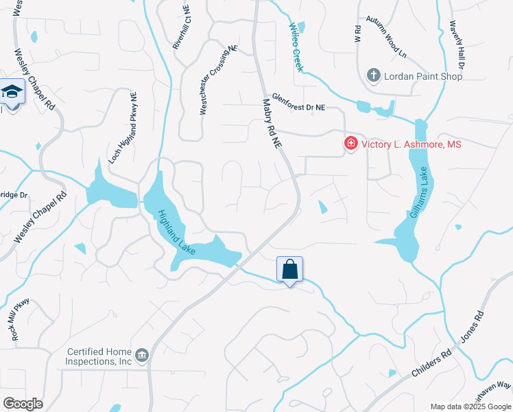 map of restaurants, bars, coffee shops, grocery stores, and more near 3885 Fort Trail in Roswell