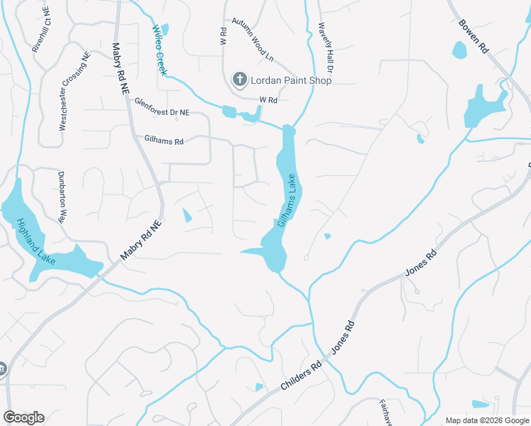 map of restaurants, bars, coffee shops, grocery stores, and more near 4043 Thessa Cove in Roswell