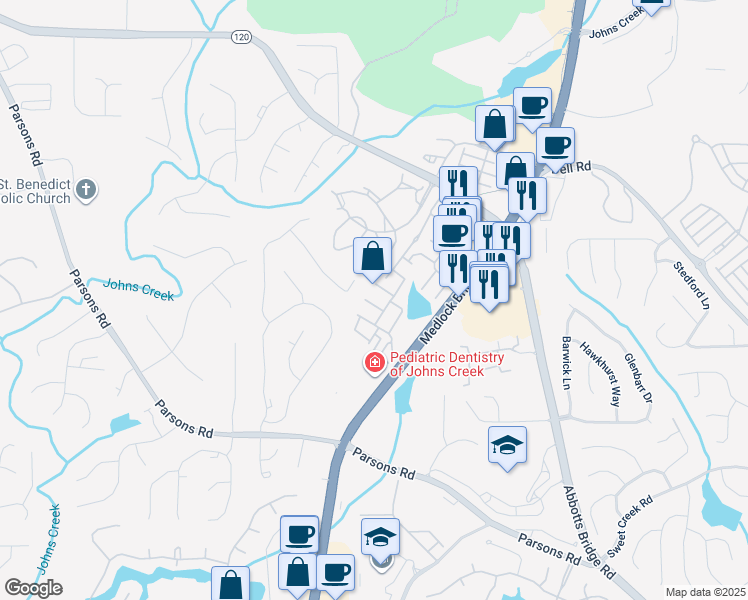 map of restaurants, bars, coffee shops, grocery stores, and more near 6024 Galewind Court in Duluth