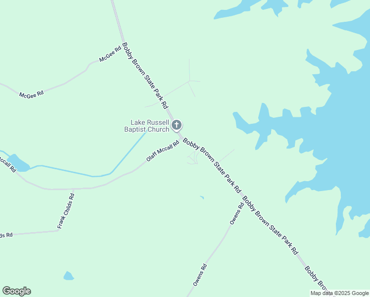 map of restaurants, bars, coffee shops, grocery stores, and more near 3745 Olaff Mccall Road in Elberton