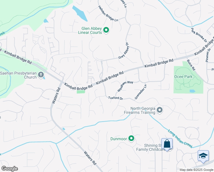 map of restaurants, bars, coffee shops, grocery stores, and more near 10835 Tuxford Drive in Alpharetta
