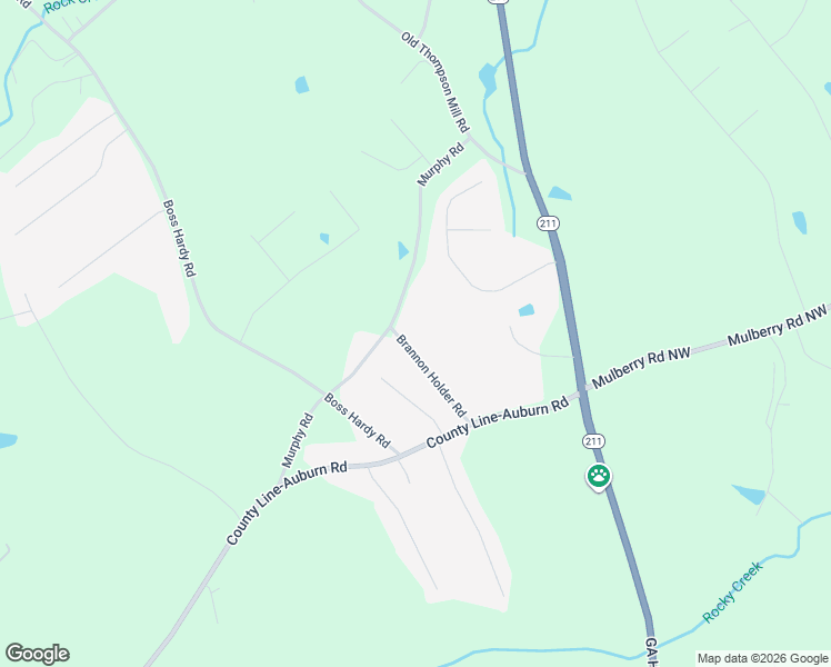 map of restaurants, bars, coffee shops, grocery stores, and more near 749 Brannon Holder Road in Winder