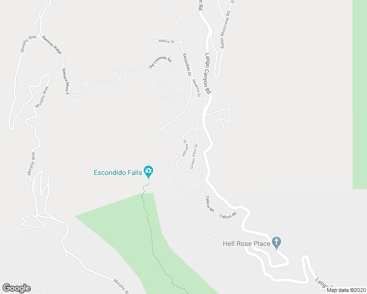 map of restaurants, bars, coffee shops, grocery stores, and more near 4371 Hillview Drive in Malibu