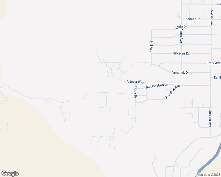 map of restaurants, bars, coffee shops, grocery stores, and more near 48628 Adeline Way in Morongo Valley