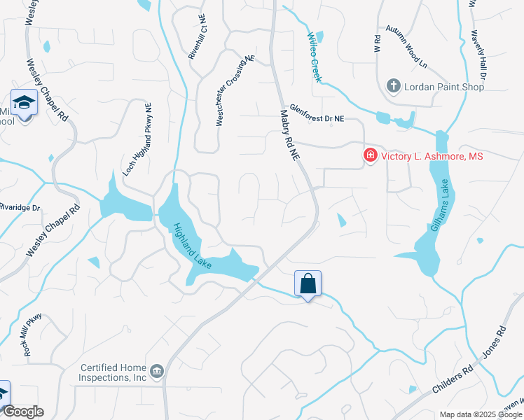 map of restaurants, bars, coffee shops, grocery stores, and more near 3885 Fort Trail in Roswell