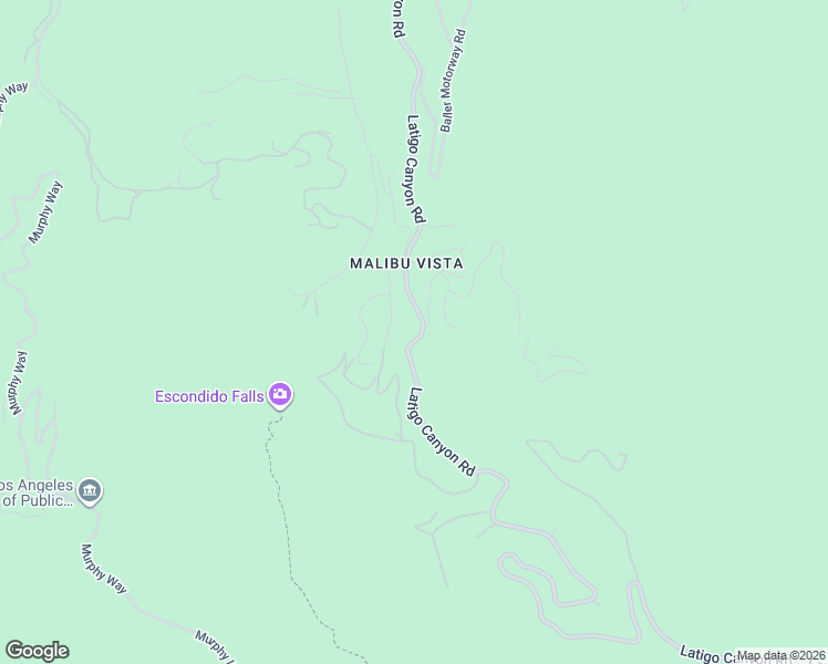 map of restaurants, bars, coffee shops, grocery stores, and more near Latigo Canyon Road in Malibu