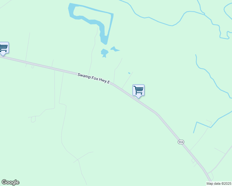 map of restaurants, bars, coffee shops, grocery stores, and more near 14516 Swamp Fox Highway East in Tabor City