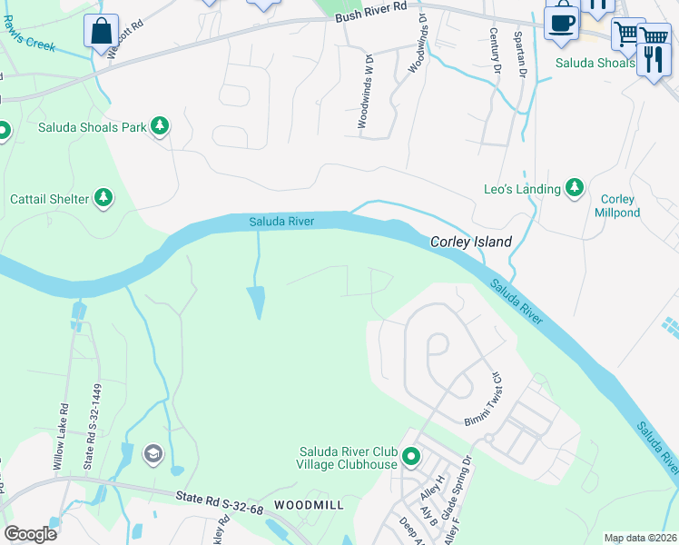 map of restaurants, bars, coffee shops, grocery stores, and more near 780 Corley Mill Road in Lexington