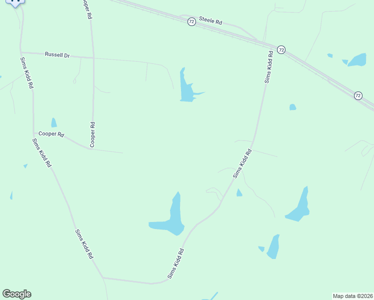 map of restaurants, bars, coffee shops, grocery stores, and more near 2605 Sims Kidd Road in Comer