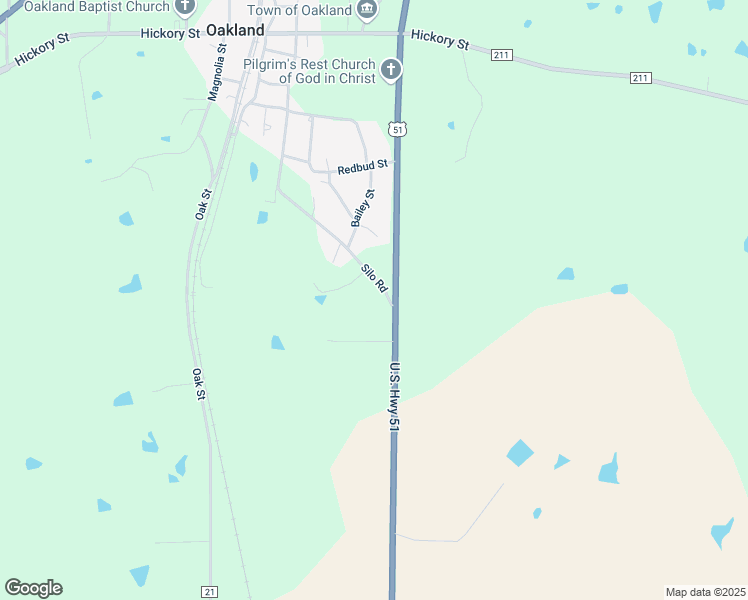 map of restaurants, bars, coffee shops, grocery stores, and more near 955 County Road 173 in Oakland