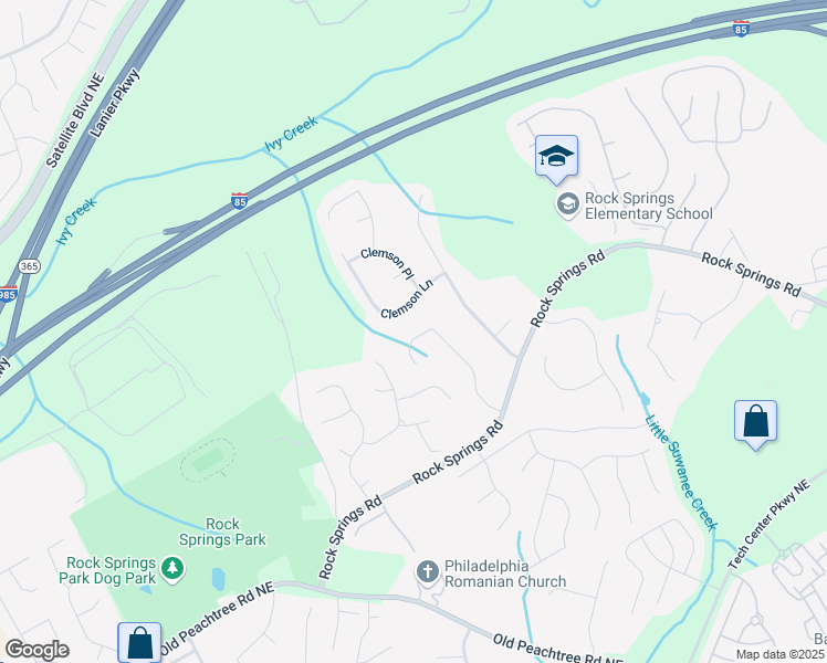map of restaurants, bars, coffee shops, grocery stores, and more near 2919 Wynhaven Oaks Way in Lawrenceville