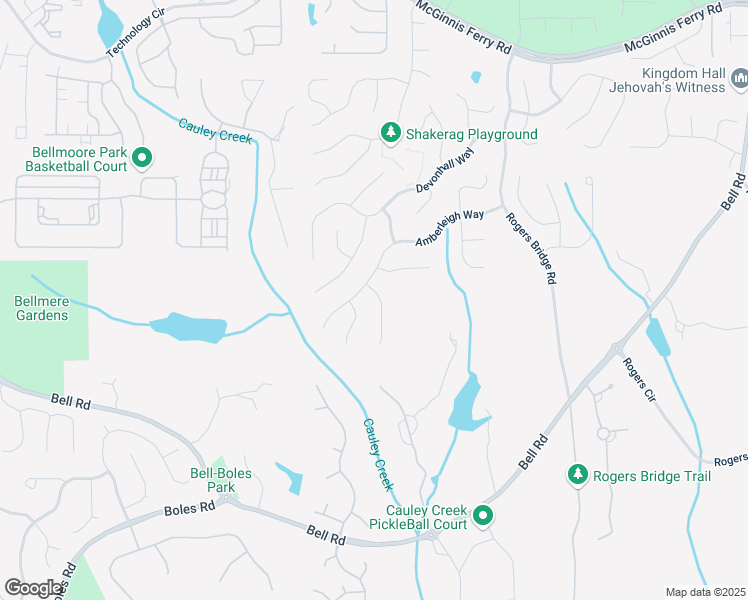 map of restaurants, bars, coffee shops, grocery stores, and more near 125 Ketton Crossing in Duluth