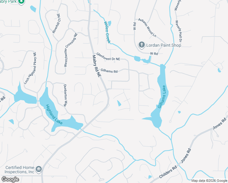 map of restaurants, bars, coffee shops, grocery stores, and more near 1817 Hedge Sparrow Court Northeast in Roswell