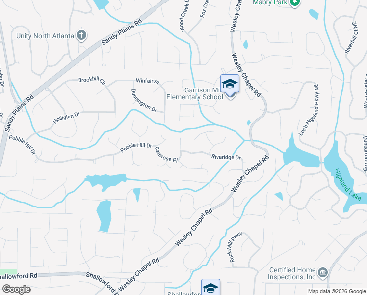 map of restaurants, bars, coffee shops, grocery stores, and more near 3757 Rivaridge Drive in Marietta