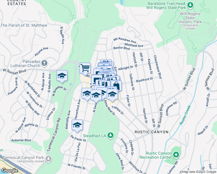 map of restaurants, bars, coffee shops, grocery stores, and more near 964 Bashford Street in Los Angeles