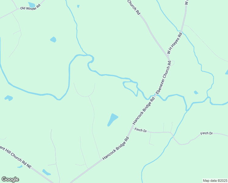 map of restaurants, bars, coffee shops, grocery stores, and more near Riverbluff Drive in Barrow County