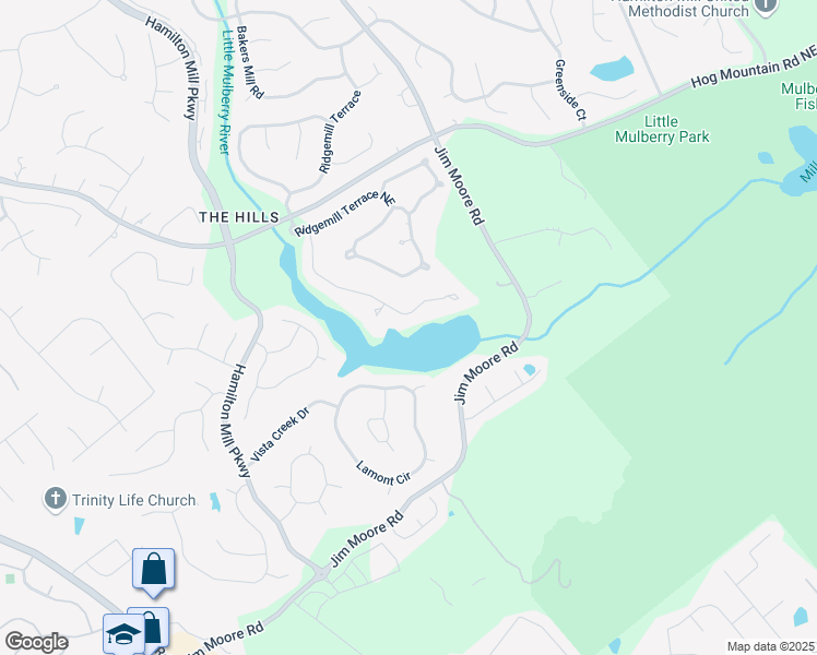 map of restaurants, bars, coffee shops, grocery stores, and more near 1608 Mulberry Lake Drive in Dacula