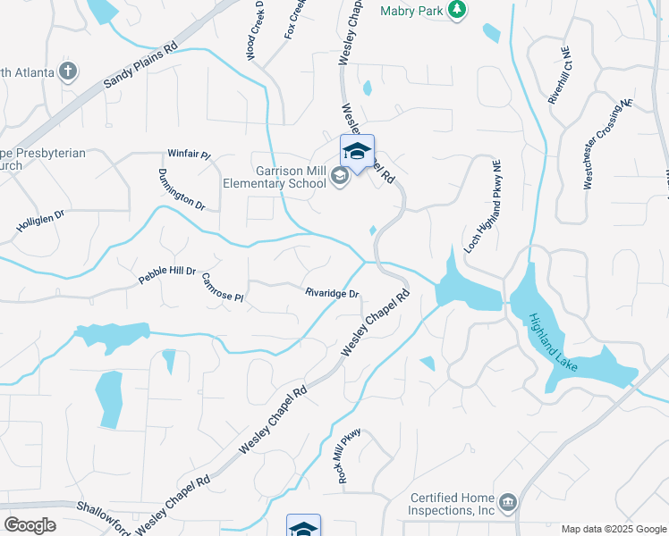 map of restaurants, bars, coffee shops, grocery stores, and more near 3932 Shoemaker Court in Marietta