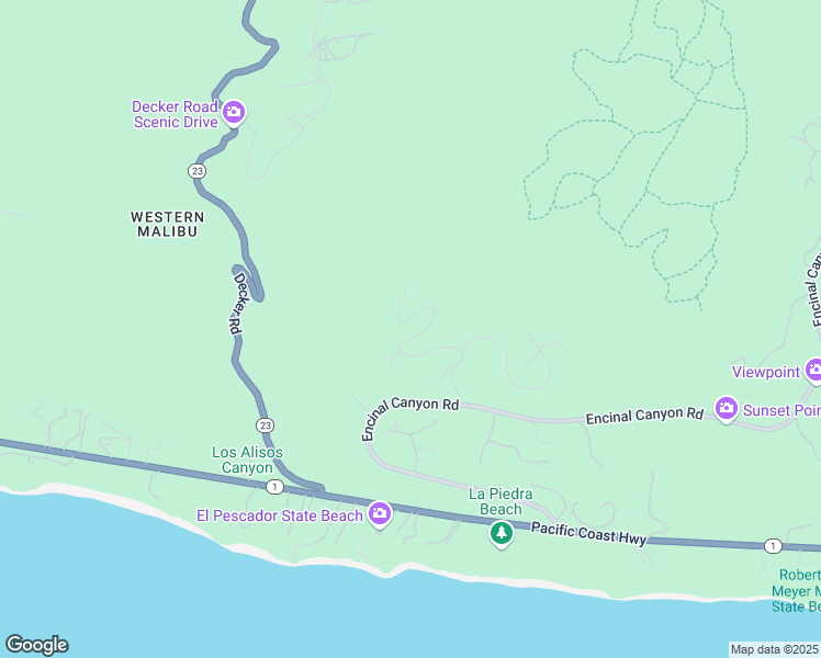 map of restaurants, bars, coffee shops, grocery stores, and more near 4417 Vista Del Preseas in Malibu
