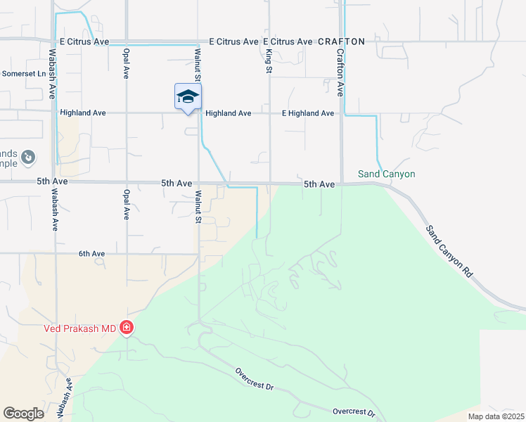 map of restaurants, bars, coffee shops, grocery stores, and more near 1980 5th Avenue in Mentone